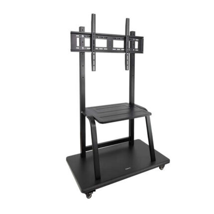Tooq Supporto da pavimento con ruote "Coloso" 37-100" - Colore nero