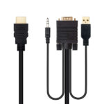 Nanocable Cavo convertitore HDMI a VGA+Jack3.5+USB-A 1