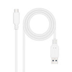 Nanocavo Cavo USB 3.1 Gen2 10Gbps 3A USB-C/M-A/M  - Colore bianco