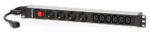 Salicru Regleta SPS PDU Unità di distribuzione dell'energia - 4 prese Schuko e 6 prese IEC C13 - Colore nero