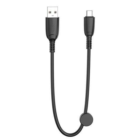 Cavo XO NB247 Ricarica rapida USB - Micro USB - 6A - 25 cm con clip - Colore nero Cavo XO NB247 Ricarica rapida USB - Micro USB - 6A - 25 cm con clip - Colore nero