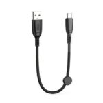 Cavo XO NB247 Ricarica rapida USB - Tipo C - 6A - 25 cm con clip - Colore nero