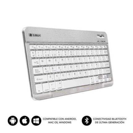 Tastiera Smart Bluetooth Subblim - Ultrasottile e ultraleggera - Connettività wireless Bluetooth 30 - Compatibile con Apple