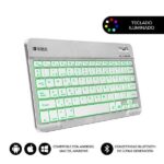 Subblim Tastiera Smart Backlit Bt - Connettività Bluetooth 30 - Illuminazione regolabile in 7 colori - Design sottile da 6 mm - Tecnologia a membrana ad alta precisione - Batteria a lunga durata - Colore grigio
