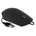 Mouse Business Subblim con cavo - Design ultrasottile ed ergonomico - Tecnologia Silent Click - Colore nero opaco