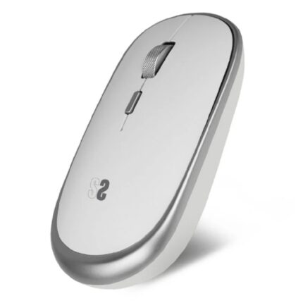 Subblim Mouse wireless Mini - 54 mm x 25 mm - Silenzioso - Precisione regolabile - Finiture di qualità - Ambidestro - 4 pulsanti - Risparmio energetico - Colore bianco