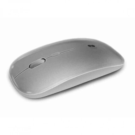 Subblim Mouse Dual Flat Mouse - Doppia connessione - Silent Click - Batteria ricaricabile - Rotella in silicone - Precisione 1600 DPI - Colore grigio