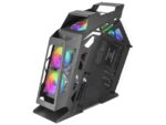 Mars Gaming Controller Chroma ARGB - Dimensioni in mm: 540x234x500 - Illuminazione RGB indirizzabile + 39 modalità di illuminazione - Doppia finestra in vetro temperato - Micro-ATX con interno XL - Compatibilità con schede madri MicroATX/Mini-ITX - Colore nero