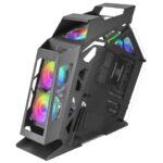 Mars Gaming Controller Chroma ARGB - Dimensioni in mm: 540x234x500 - Illuminazione RGB indirizzabile + 39 modalità di illuminazione - Doppia finestra in vetro temperato - Micro-ATX con interno XL - Compatibilità con schede madri MicroATX/Mini-ITX - Colore nero