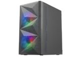 Mars Gaming Case Gaming Compatto MC-ME - Design innovativo - Ventilatori FRGB 120 mm - Finestra laterale in vetro temperato - Massima raffreddamento - Colore nero