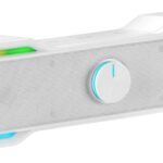 Mars Gaming Barra audio da gioco 10W - Processore audio DSP - Illuminazione RGB - Connessione Jack + Bluetooth 5.0 - Colore bianco