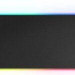 Mars Gaming MMPRGB2 Tappetino RGB XXL con HUB USB2.0 - Scorrimento nanotessile - Illuminazione RGB controllabile - Design XXL - 2 porte USB - Resistente e flessibile - 800x300mm - Colore nero