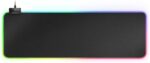 Mars Gaming MMPRGB2 Tappetino RGB XXL con HUB USB2.0 - Scorrimento nanotessile - Illuminazione RGB controllabile - Design XXL - 2 porte USB - Resistente e flessibile - 800x300mm - Colore nero