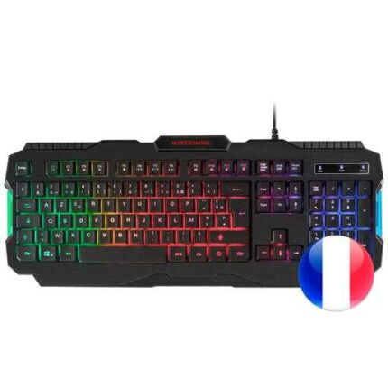Mars Gaming MRK0 Tastiera da gioco RGB Rainbow 9 colori 15 tasti funzione - 560x199x32mm - Retroilluminazione multicolore