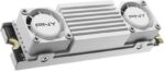 PNY CS3150 Disco rigido solido SSD M2 2 TB NVMe PCIe Gen5 x4 con dissipatore di calore - Colore bianco