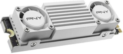 PNY CS3150 Disco rigido solido SSD M2 2 TB NVMe PCIe Gen5 x4 con dissipatore di calore - Colore bianco
