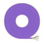 Aisens Cavo di rete RJ45LSZH Cat.6 UTP rigido AWG23 CCA (lega) - 305 m - Colore viola