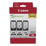 Canon PG545XL Nero + CL546XL Colore Confezione da 3 cartucce d'inchiostro originali - 8286B013