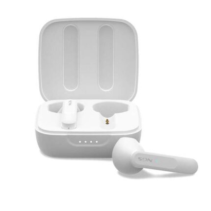 NGS Artica Move White Auricolari intrauricolari Bluetooth 5.3 TWS - Vivavoce - Assistente vocale - Autonomia fino a 7 ore - Base di ricarica - Colore bianco