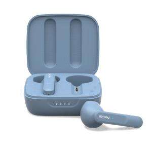 NGS Artica Move Rain Auricolari intrauricolari Bluetooth 5.3 TWS - Vivavoce - Assistente vocale - Autonomia fino a 7 ore - Base di ricarica - Colore blu