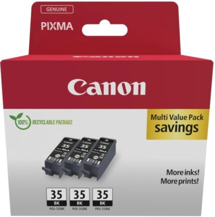 Canon PGI-35BK Multipack da 3 cartucce d'inchiostro originali nero - 1509B028