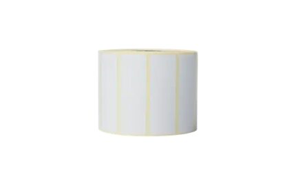 Brother Confezione da 8 rotoli di etichette pretagliate a trasferimento termico - 1.900 etichette per rotolo - Misure 76 x 26 mm