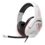 Unykach Gaming Nova Gpro White 2.1 Cuffie con microfono regolabile - Archetto regolabile - Cuscinetti imbottiti - Comandi sul cavo - Cavo da 1