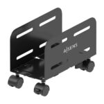 Aisens Supporto metallico regolabile da pavimento per CPU - Colore nero