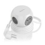 Aisens Multipresa da tavolo multifunzione con 3 prese + 2xUSB-C - 2xUSB-A - 1
