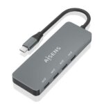 Hub USB 3.2 GEN2 10G USB-C - USB-C/M-4xUSB-C/H - 15 cm - Colore grigio
