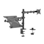 Aisens Supporto da tavolo girevole e inclinabile per laptop e monitor/TV 9 kg da 17-32" - Colore nero