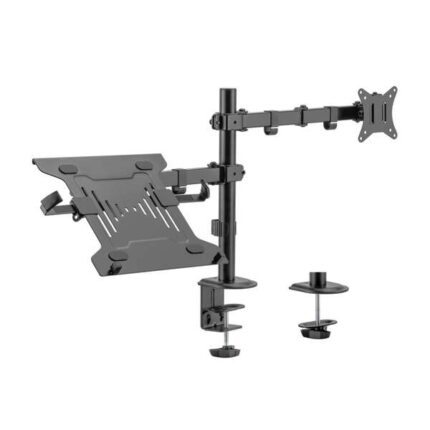 Aisens Supporto da tavolo girevole e inclinabile per laptop e monitor/TV 9 kg da 17-32" - Colore nero