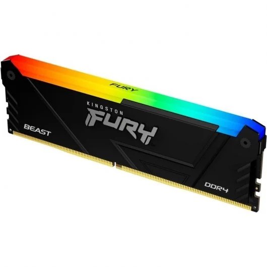 Kingston Fury Beast RGB Memoria RAM DDR4 3200 MHz 16 GB CL16 - Illuminazione RGB Kingston Fury Beast RGB Memoria RAM DDR4 3200 MHz 16 GB CL16 - Illuminazione RGB
