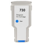 Cartuccia d'inchiostro generica HP 730 Cyan - Sostituisce P2V68A/P2V62A