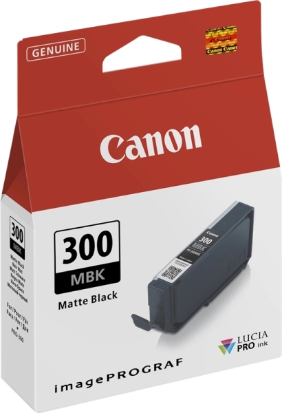 Cartuccia d'inchiostro originale Canon PFI300 Nero opaco - 4192C001/PFI300MBK Cartuccia d'inchiostro originale Canon PFI300 Nero opaco - 4192C001/PFI300MBK