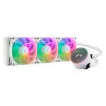 Unykach AquaStorm White 360 Raffreddamento a liquido - 3 ventole 1800 RPM - Pompa con portata 2500 RPM - Display che mostra la temperatura