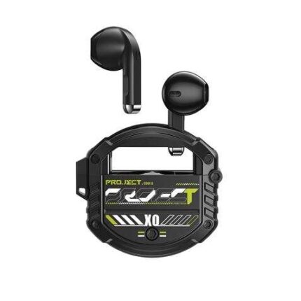 XO Auricolari Bluetooth 5.3 - fino a 4 ore di musica - Batteria auricolare 30 mAh - Batteria custodia di ricarica 300 mAh - Colore nero
