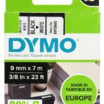Dymo D1 40913 Nastro per etichette originale per etichettatrice - Testo nero su sfondo bianco - Larghezza 9 mm x 7 metri - S0720680