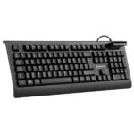 Unykach KB918 Tastiera USB con lettore intelligente di tipo PC/SC 2.0 come DNIe o tessera sanitaria - Lingua portoghese - Colore nero
