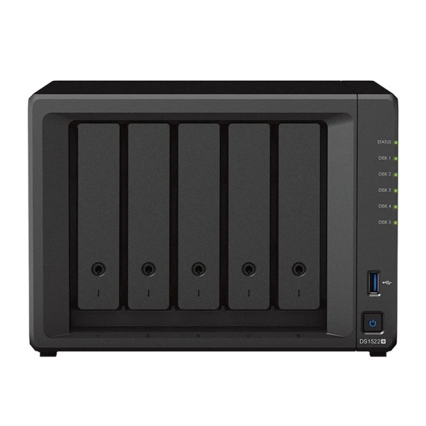Synology DiskStation DS1522+ NAS 8 GB - 5 alloggiamenti - Processore AMD Synology DiskStation DS1522+ NAS 8 GB - 5 alloggiamenti - Processore AMD