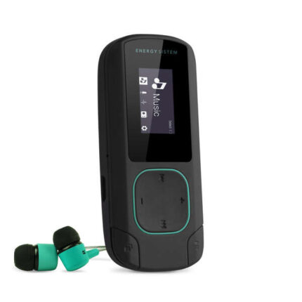 Energy Sistem MP3 Clip Bluetooth - 8 GB - Clip - Radio FM e MicroSD - Colore verde
