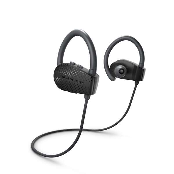 Energy Sistem Auricolari Bluetooth Sport 1+ - Assistente vocale - Resistenti al sudore - Colore nero Energy Sistem Auricolari Bluetooth Sport 1+ - Assistente vocale - Resistenti al sudore - Colore nero