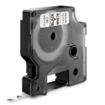 Nastro per etichette originale Dymo D1 per etichettatrice - Testo nero su sfondo bianco - Larghezza 6 mm x 7 metri - S0720780