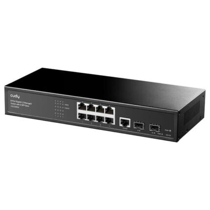 Cudy GS2008S2 Switch gestito L2 Gigabit a 8 porte con 2 porte Gigabit SFP