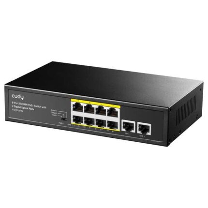 Cudy FS1010PG Switch PoE+ a 8 porte 10/100M con 2 porte uplink