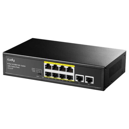 Cudy FS1010P Switch PoE+ a 8 porte 10/100M con 2 porte uplink