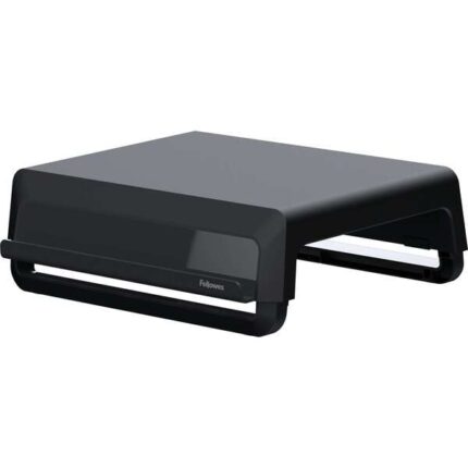 Fellowes Breyta Elevatore per monitor con 3 regolazioni di altezza - Supporto per smartphone e tablet - Ideale per il lavoro ibrido - Materiali riciclabili - Colore nero