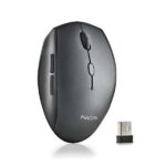 Mouse wireless ergonomico NGS - 5 pulsanti - Tasti silenziosi - Rotellina di scorrimento - Connessione 2
