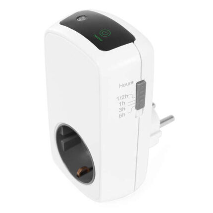 Orbegozo Pg 50 Programmatore analogico efficiente - Pannello touch LED - Timer da 30 minuti a 6 ore - Potenza massima 3680 W - Risparmio energetico
