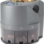 Safescan 1450 Eur Contatrice e classificatrice automatica di monete - Conta e classifica 500 monete al minuto - Funzione di stampa - Capacità del contenitore fino a 1.000 monete
